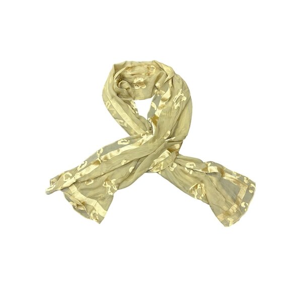 Kuwait Lady Silk Scarf Rectangle Sheer Shawl Wrap Abstract Pattern Lightweight - Picture 1 of 9